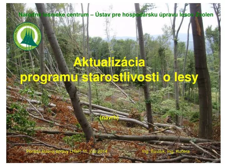aktualiz cia programu starostlivosti o lesy n vrh
