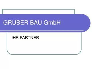 gruber bau gmbh