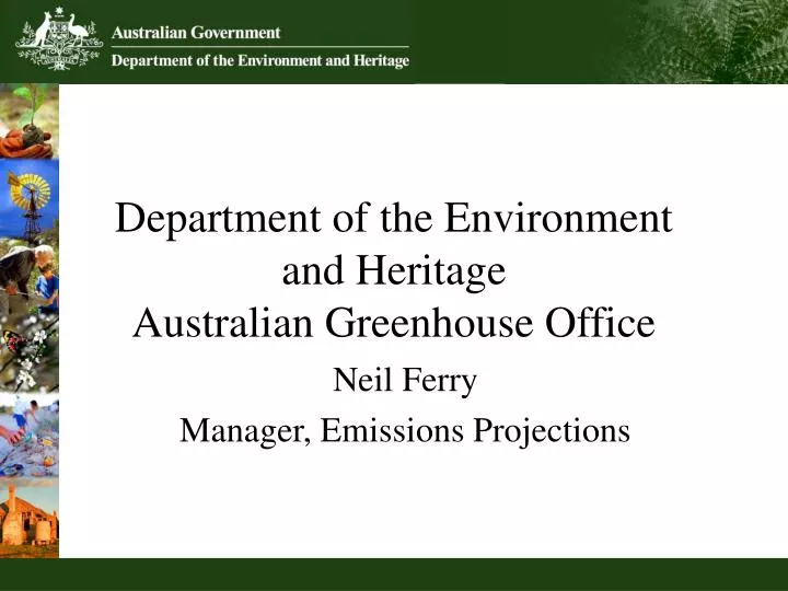 department of the environment and heritage australian greenhouse office