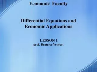 Economic Faculty
