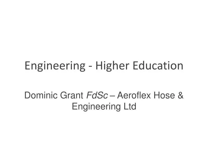 engineering higher education