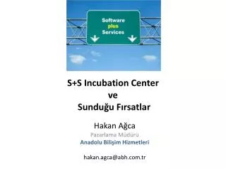 s s incubation center ve sundu u f rsatlar