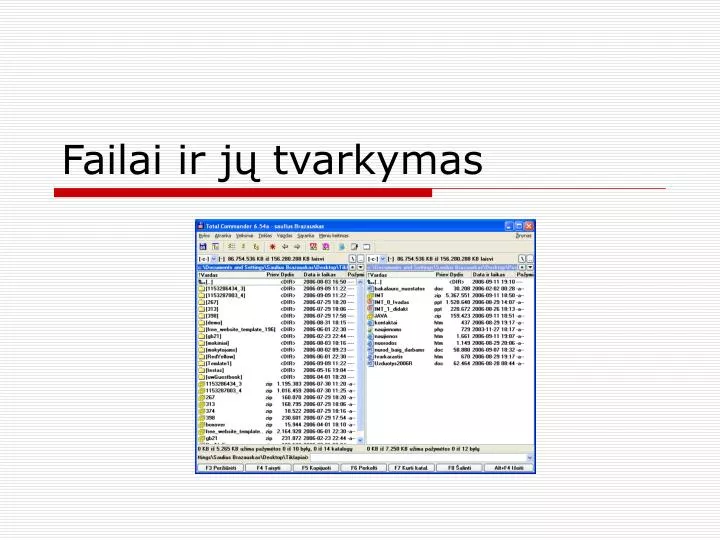 failai ir j tvarkymas