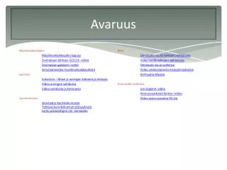 avaruus