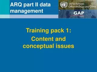 ARQ part II data management