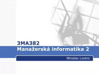 3ma382 mana ersk informatika 2