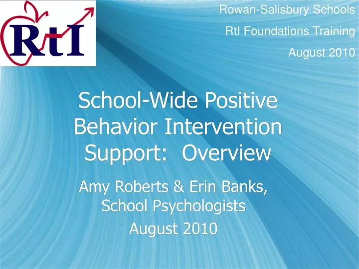 school wide positive behavior intervention support overview