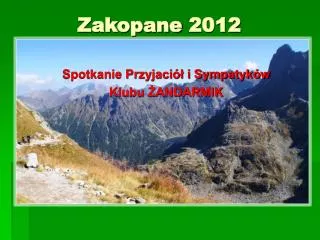 zakopane 2012
