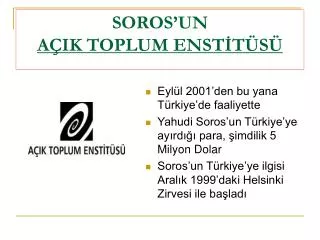 soros un a ik toplum enst t s