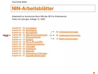 nin arbeitsbl tter