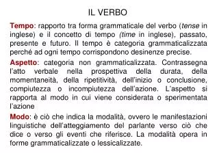 il verbo