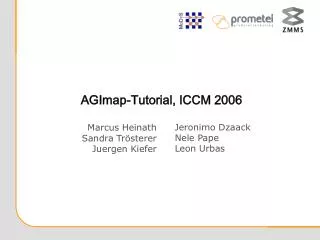 AGImap-Tutorial, ICCM 2006