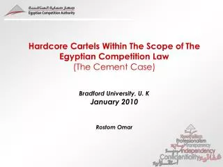 The Egyptian Competition Law addresses three types of anticompetitive practices: