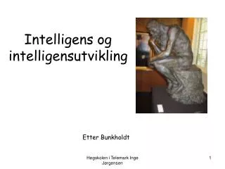 intelligens og intelligensutvikling