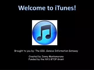 Welcome to iTunes !