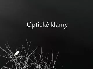 optick klamy