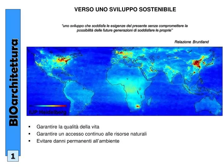 verso uno sviluppo sostenibile