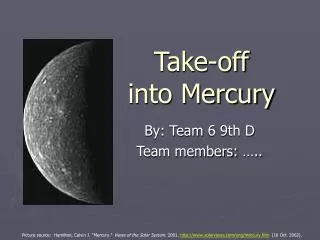Take-off into Mercury