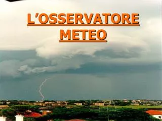 l osservatore meteo