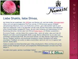 liebe shaktis liebe shivas