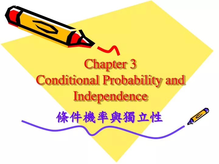 chapter 3 conditional probability and independence