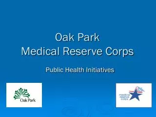 Oak Park Medical Reserve Corps