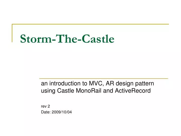 storm the castle