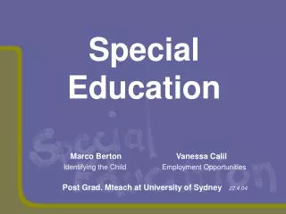 Special Education