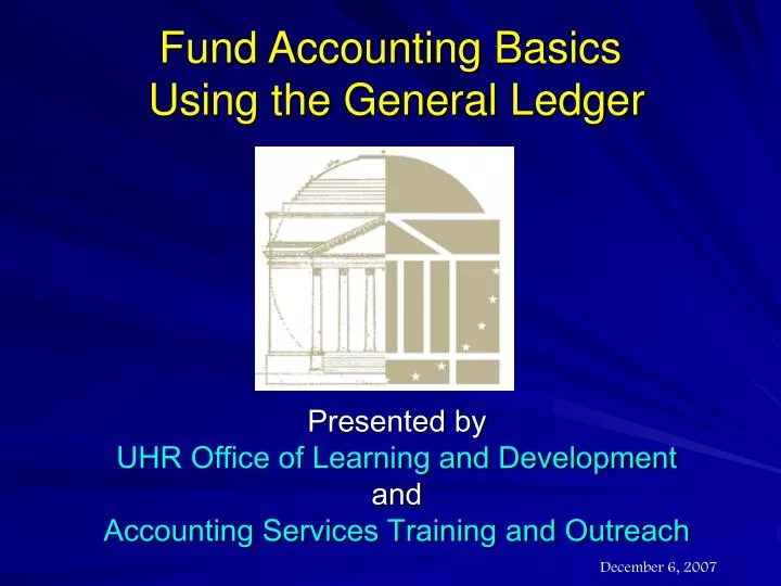 fund accounting basics using the general ledger