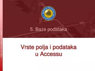 5 baze podataka