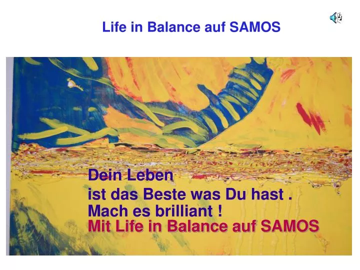 life in balance auf samos