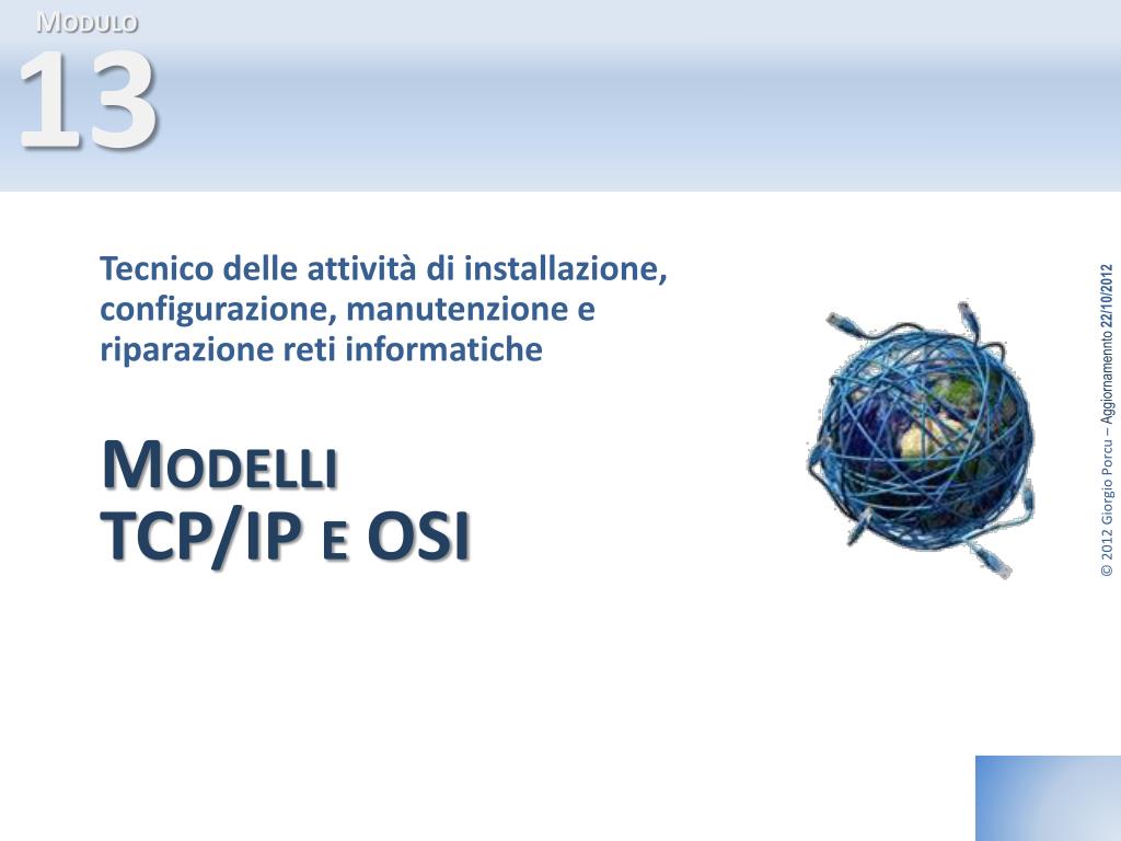 PPT - Modelli TCP/IP e OSI PowerPoint Presentation, free download - ID ...
