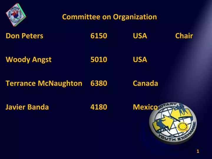 committee on organization