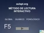 a ulapt MÉTODO DE LECTURA INTERACTIVO - slide 1