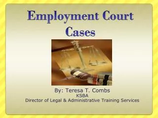Employment Court Cases