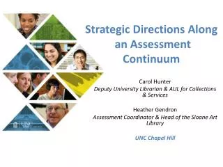 strategic directions along an assessment continuum