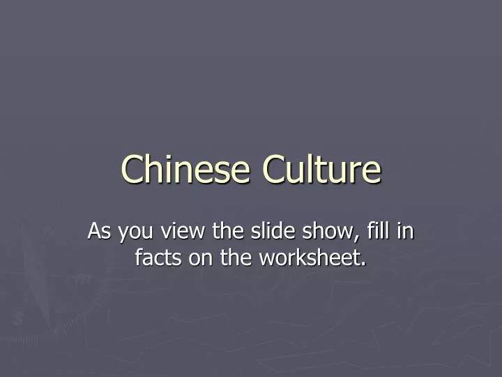 chinese culture