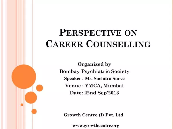 perspective on career counselling