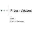 Press releases - slide 1