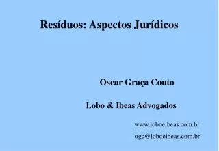 res duos aspectos jur dicos