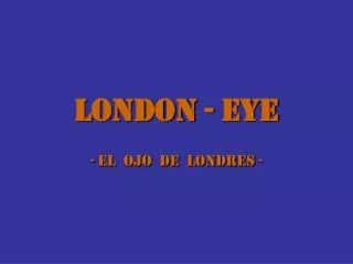 london eye