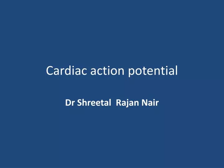 cardiac action potential