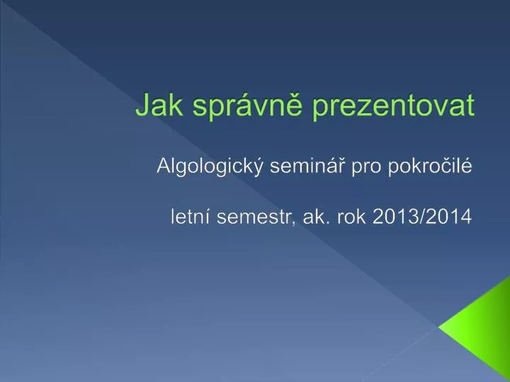 jak spr vn prezentovat