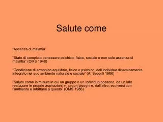 salute come