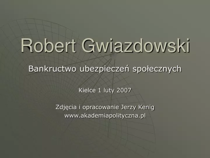 robert gwiazdowski
