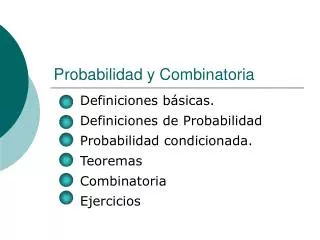 probabilidad y combinatoria