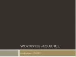 Wordpress -koulutus - slide 1