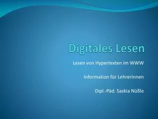 digitales lesen