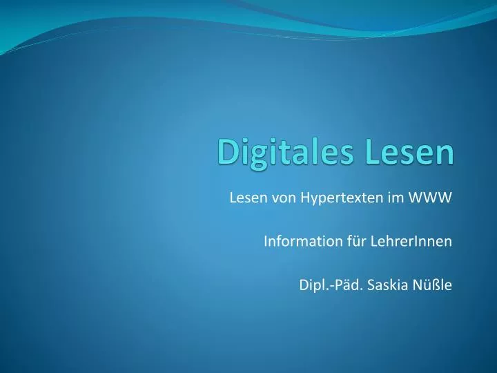 digitales lesen