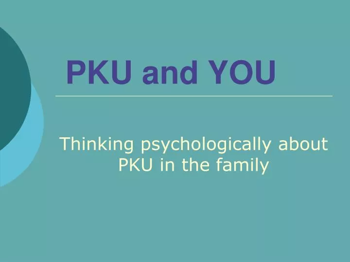 pku and you